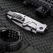 Pocket Folding Spring Assisted Knife - Portable Stainless Steel Locking Folder - Survival Compact Liner Lock Knife with Glass Breaker - Super Sharp Blade Knife for EDC Defense - Grand Way 6698 TN
