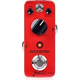 AITONE Analog Distortion Guitar Pedal, Vintage and Turbo Modes (AT-05) | Gain Filter Level Controls, True Bypass Mini Metal Effect Pedal for Electric Guitar, Blues, Rock and Metal