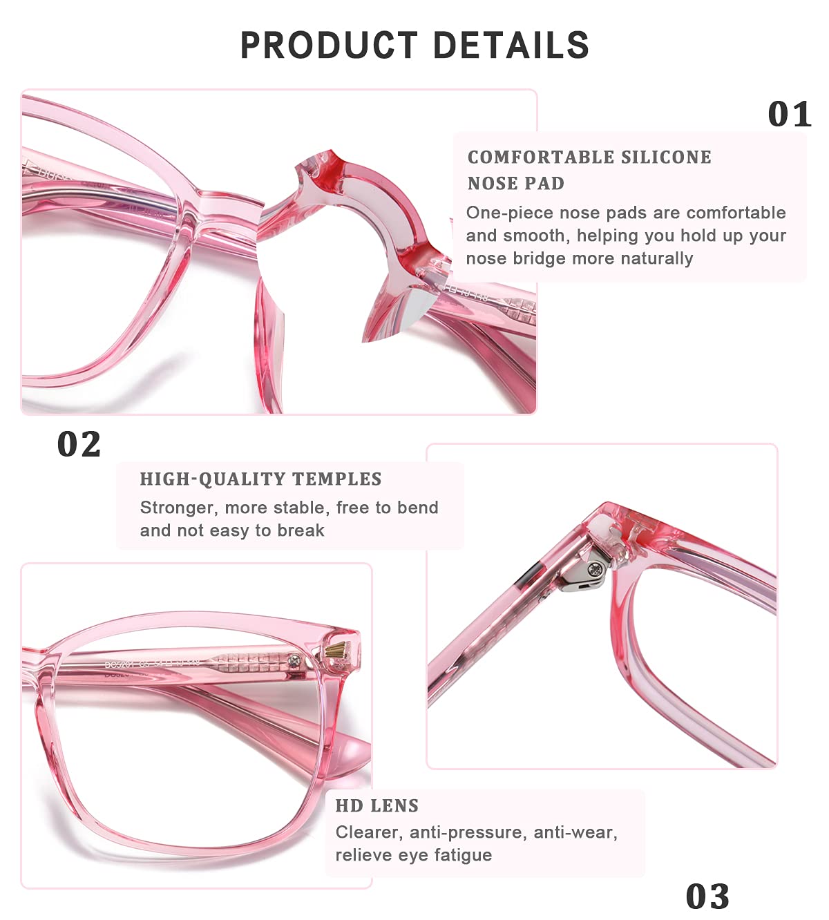 DUCO Blue Light Blocking Glasses Computer Gaming