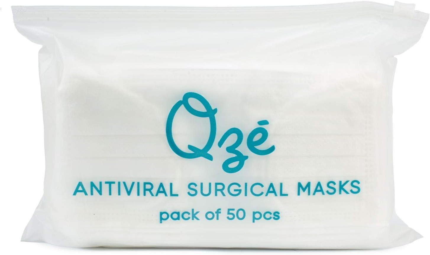Surgical Face Mask with Earloop, Pack of 50 Disposable Mask (White masks)