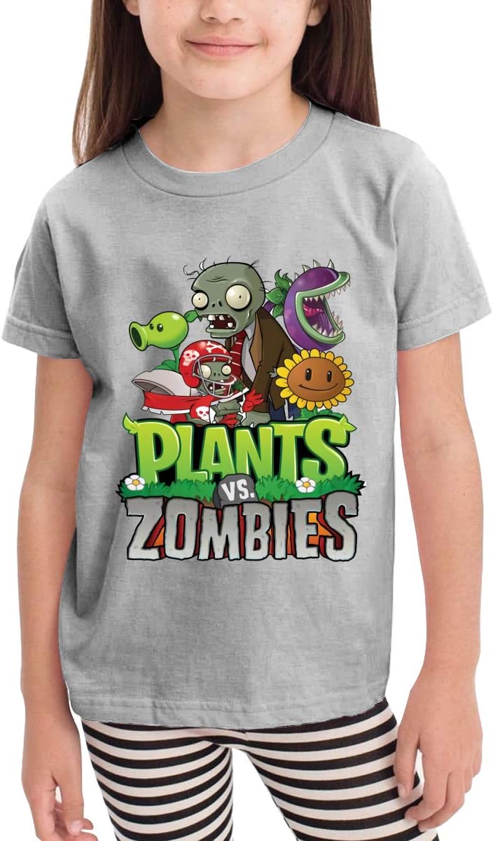 Pla-NTS Vs Zom-bies Funny Cotton Baby Boy Girls T Shirt