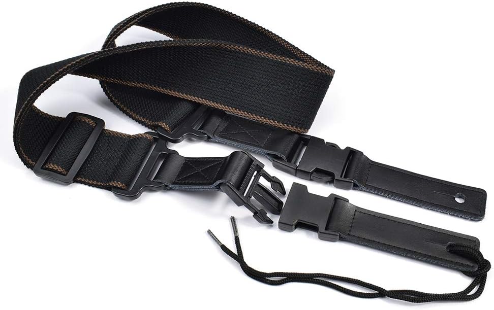 CLOUDMUSIC Guitar Strap For Kids Guitar Acoustic Guitar Bass (Black Clip)