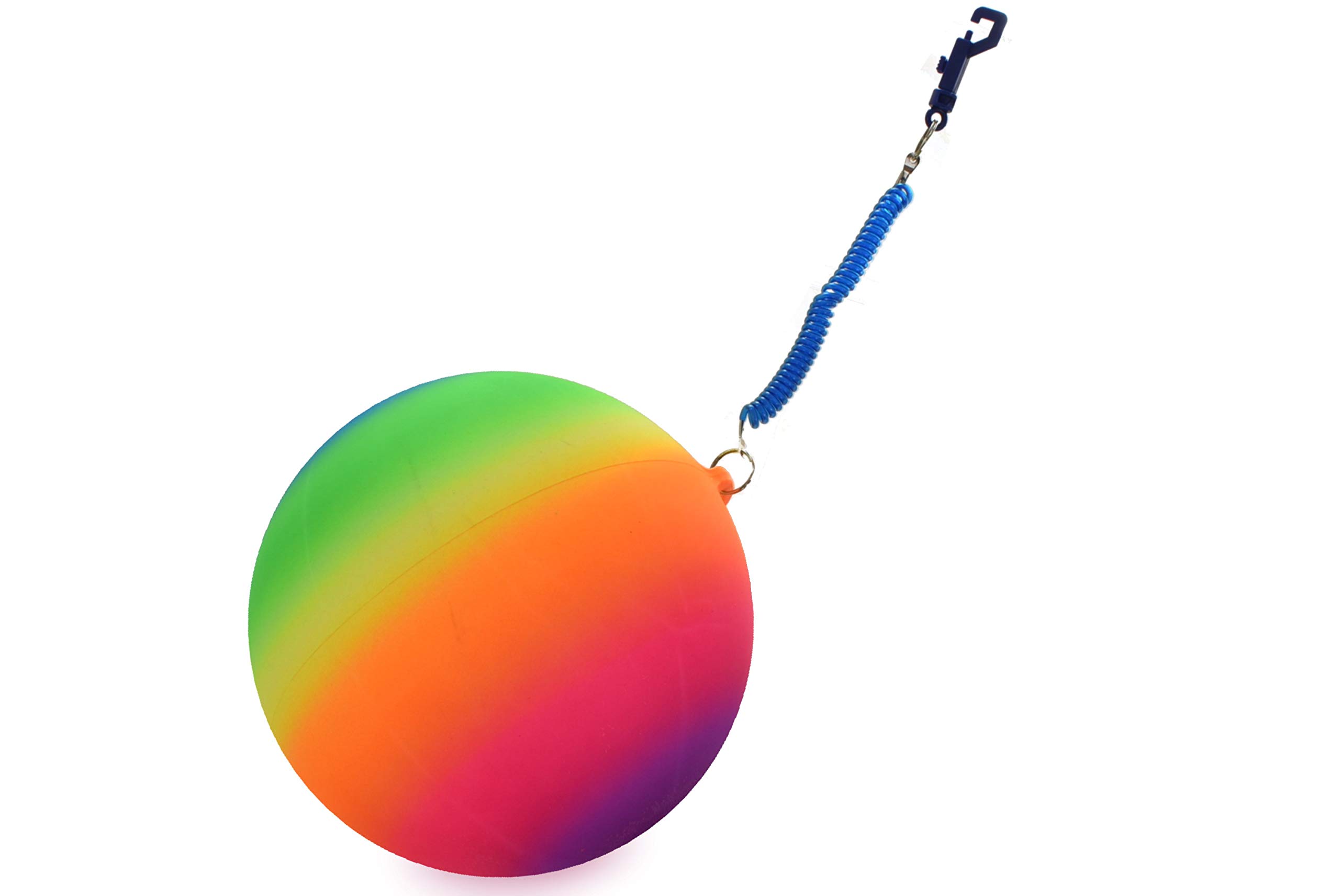 KandyToys Neon Rainbow Ball With Keychain | Mutil-Coloured Ball
