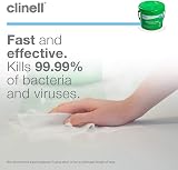 Clinell Universal Wipes Bucket 225 Pack - Multi-Purpose Disinfectant Kills view 3
