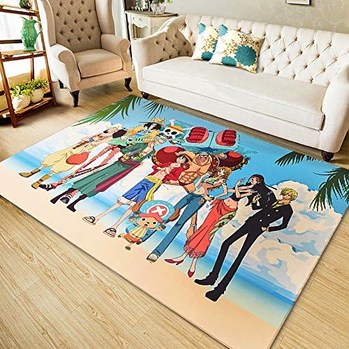 Cartoon Anime One Piece Carpet Children's Non-slip Rug Bedside Carpet For Bathroom, Bedroom, Kitchen, Pet and Living Room Mat (80120cm/31.4"47.2", One Piece)