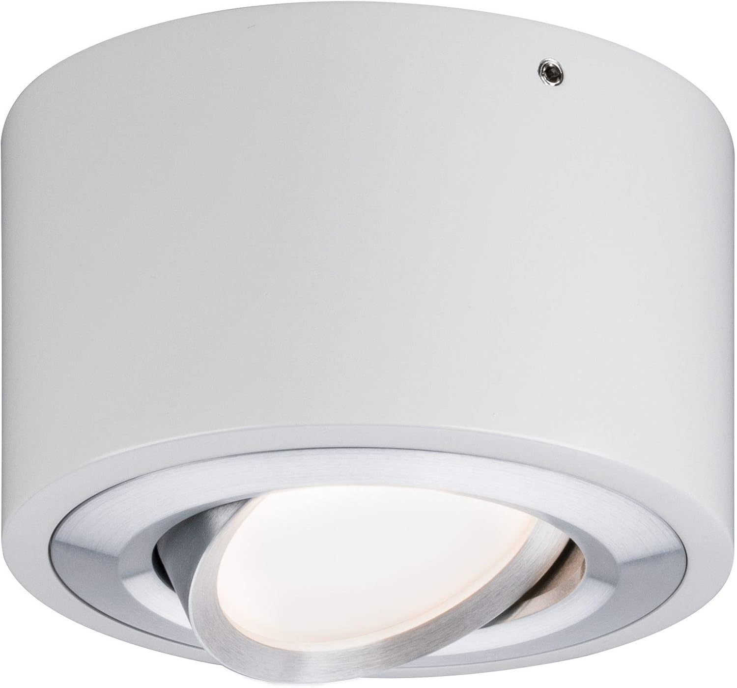 Paulmann 79708 LED Ceiling luminaire Argun Round swivelling incl. 1x4.8 watt dimmable Ceiling lamp Brushed Aluminium Living Room lamp Metal 3000 K - Image 3
