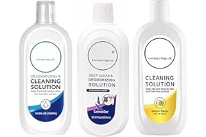 Floor Cleaning Solution 3Pcs 500mL, Compatible with Tineco FLOOR ONE S3/S5/S6/S7, iFLOOR Series, Lavender/Lemon Scent/Fragran
