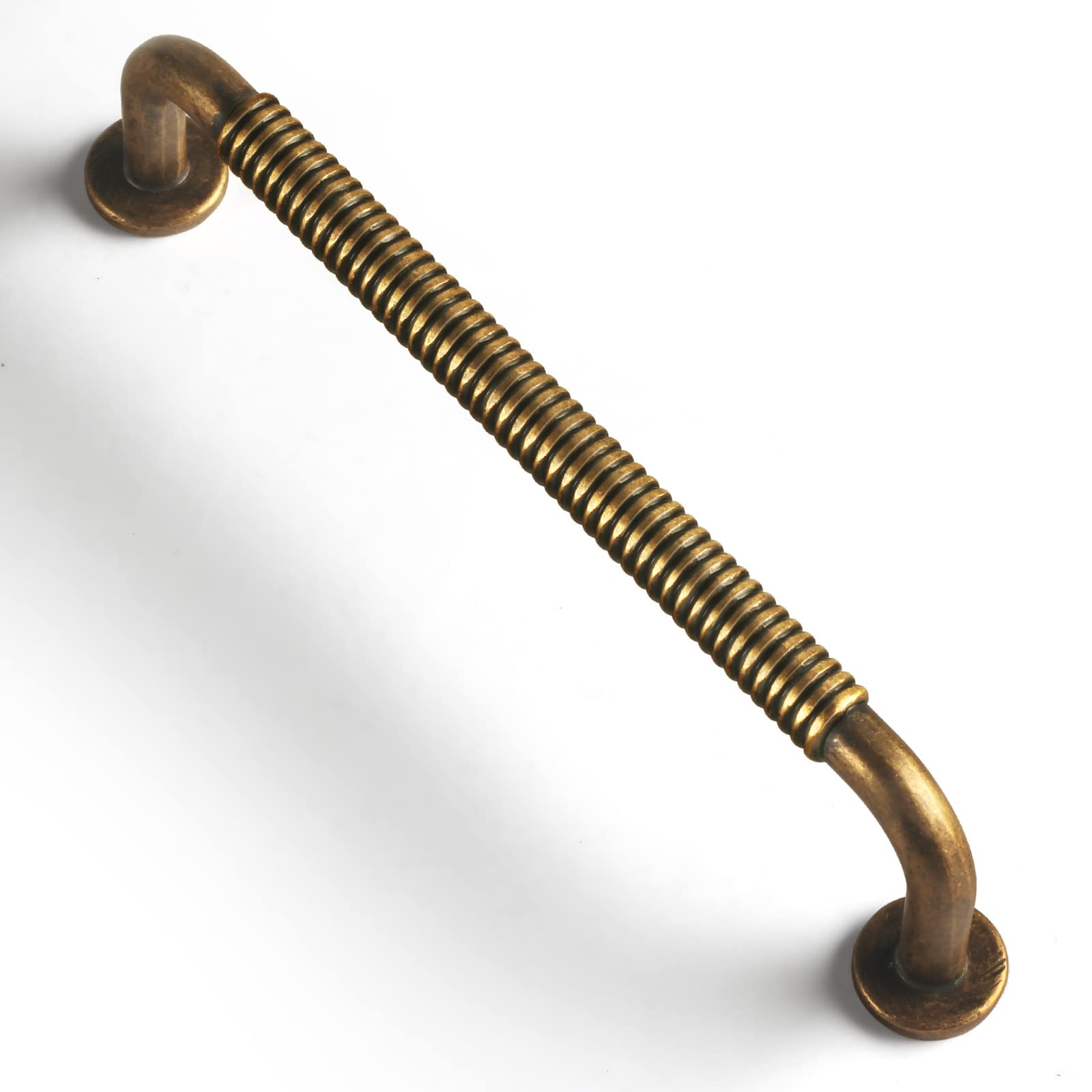 Photo 1 of Goo-Ki 6 Pack Antique Brass Swirl Cabinet Bar Handles 5-Inch(128mm) Center to Center Home Improvement Hardware for Kitchen Rustic Drawer Pulls Mid-Century Modern Dresser Pulls
