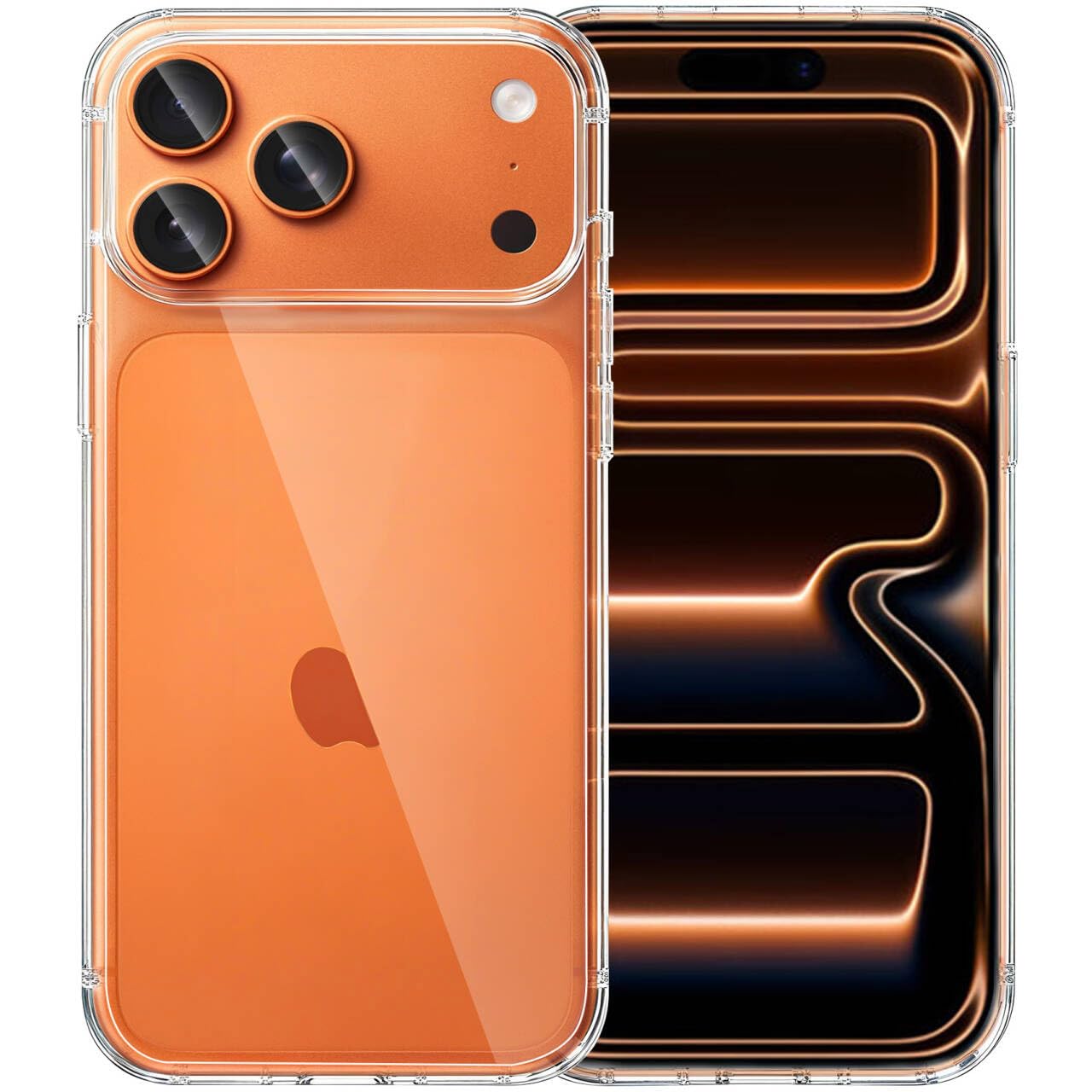 Photo 1 of JJGoo Compatible with iPhone 17 Pro Max Case Clear, Soft Transparent TPU Bumper Cover, Slim Thin Shockproof Phone Cases, Clear