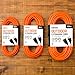 Otimo 25 Ft 16/3 SJTW Orange, Outdoor Extension Cord - 3 Prong Ground Plug, 13A 1625W, Water & Weather Resistant, Flame Retardant
