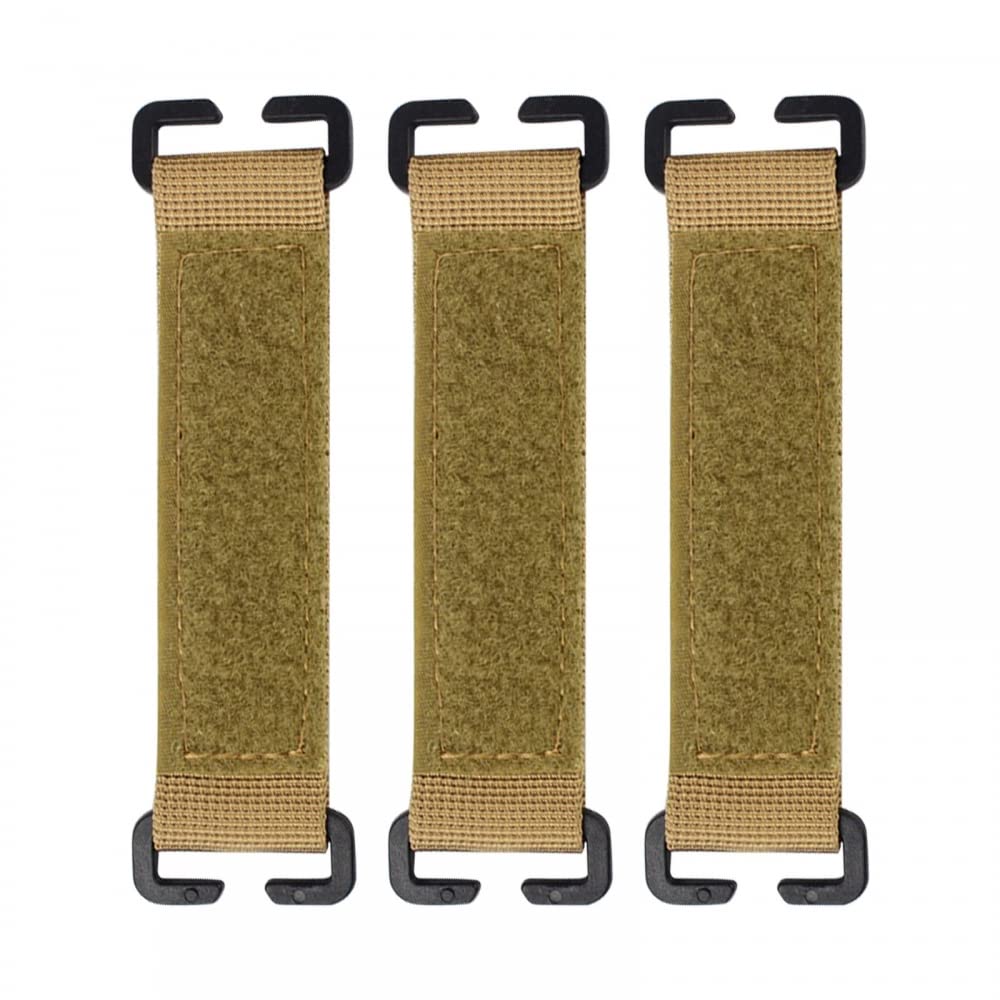 3Pcs Tactical Patches Molle Attachment,Tactical Molle Strips Molle Hook Loop Panel for Badges Backpacks