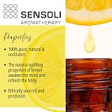 Sensoli Lemon Essential Oil 10ml 100% Pure Citrus Limon Amber Glass Dropper view 3