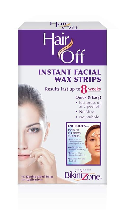 Buy Hair Off Facial Wax Strips 18 Strips Per Pack Pack Of 3