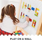 Lekebaby White Peel and Stick Baseplates 4 Pack 25.5 x 25.5 cm Compatible view 2