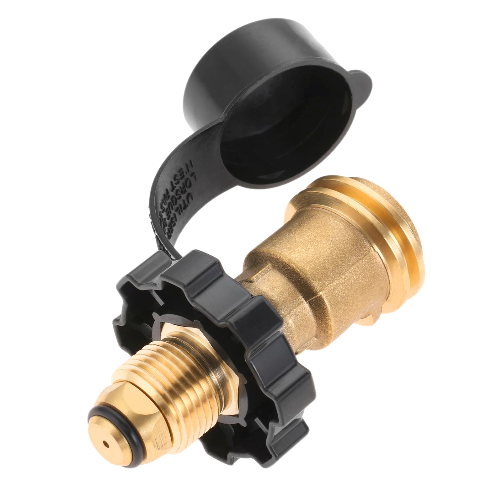 Mtsooning Propane Tank Adapter,UK Propane (POL) Cylinder to USA QQC1/TYPE 1,LP Tank Adapter Hose Regulator Old to New Connection Type