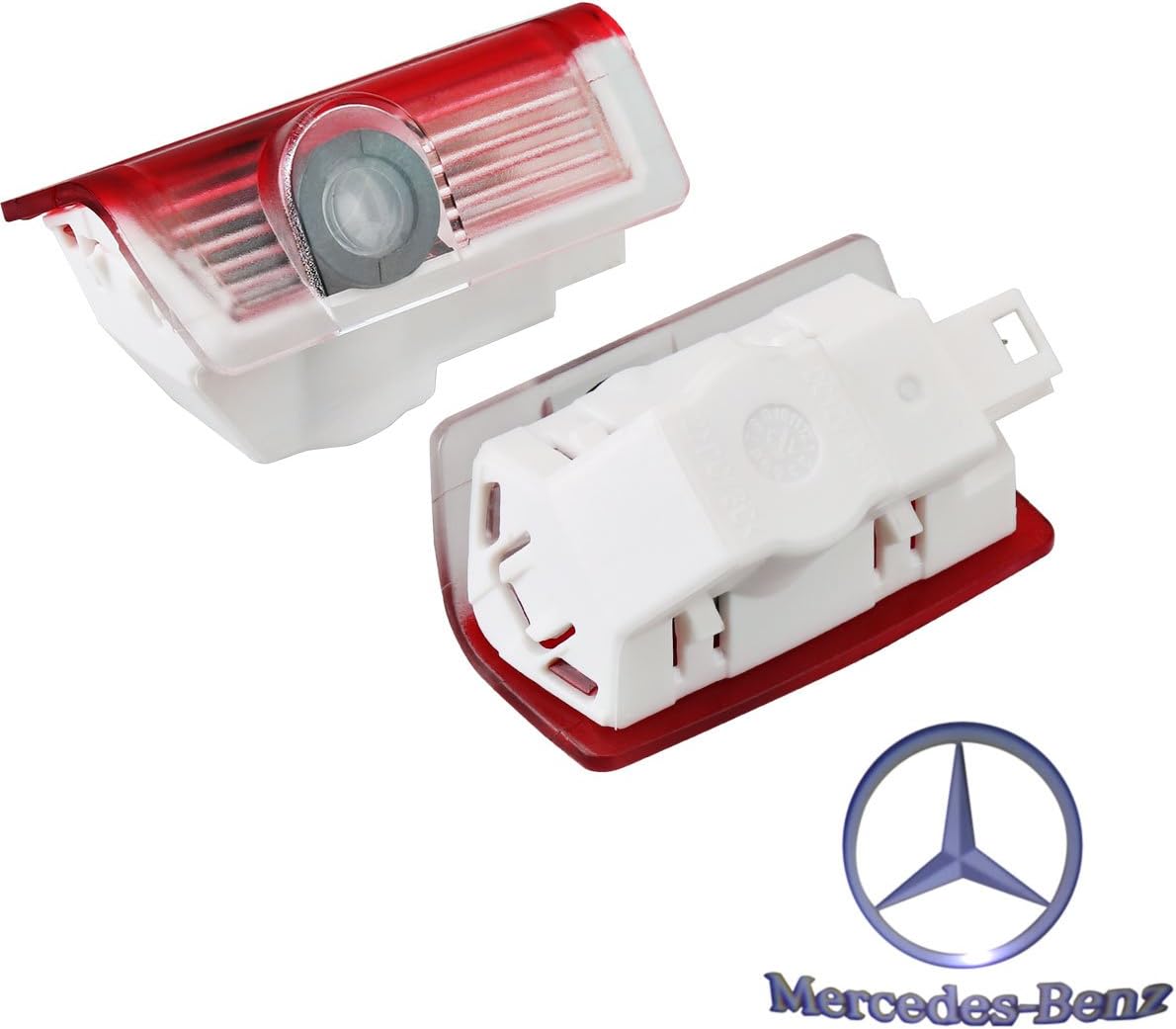 yunxuanlong 2-pack LED Laser Projector for Mercedes-Benz Logo Step Door Courtesy Welcome Light Ghost Shadow,Compatible Vehicle Model Refer to Specification