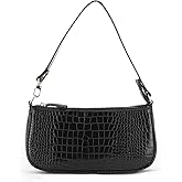 IBIZA VIBE Bag Crocodile Effect Retro Faux Leather Classic Clutch Shoulder Purse Handbag for Women