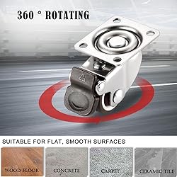 1.5 Inch Caster Wheels for Small Furniture Heavy