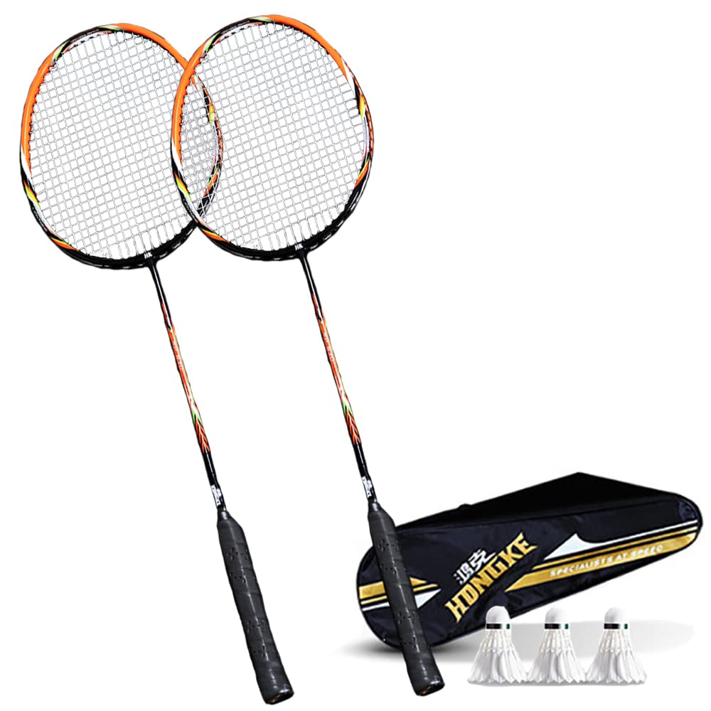 Multi Badminton Racket Mua FMAFNLY Badminton Racket 2 Piece Badminton Set with Carbon Fiber 3 ...