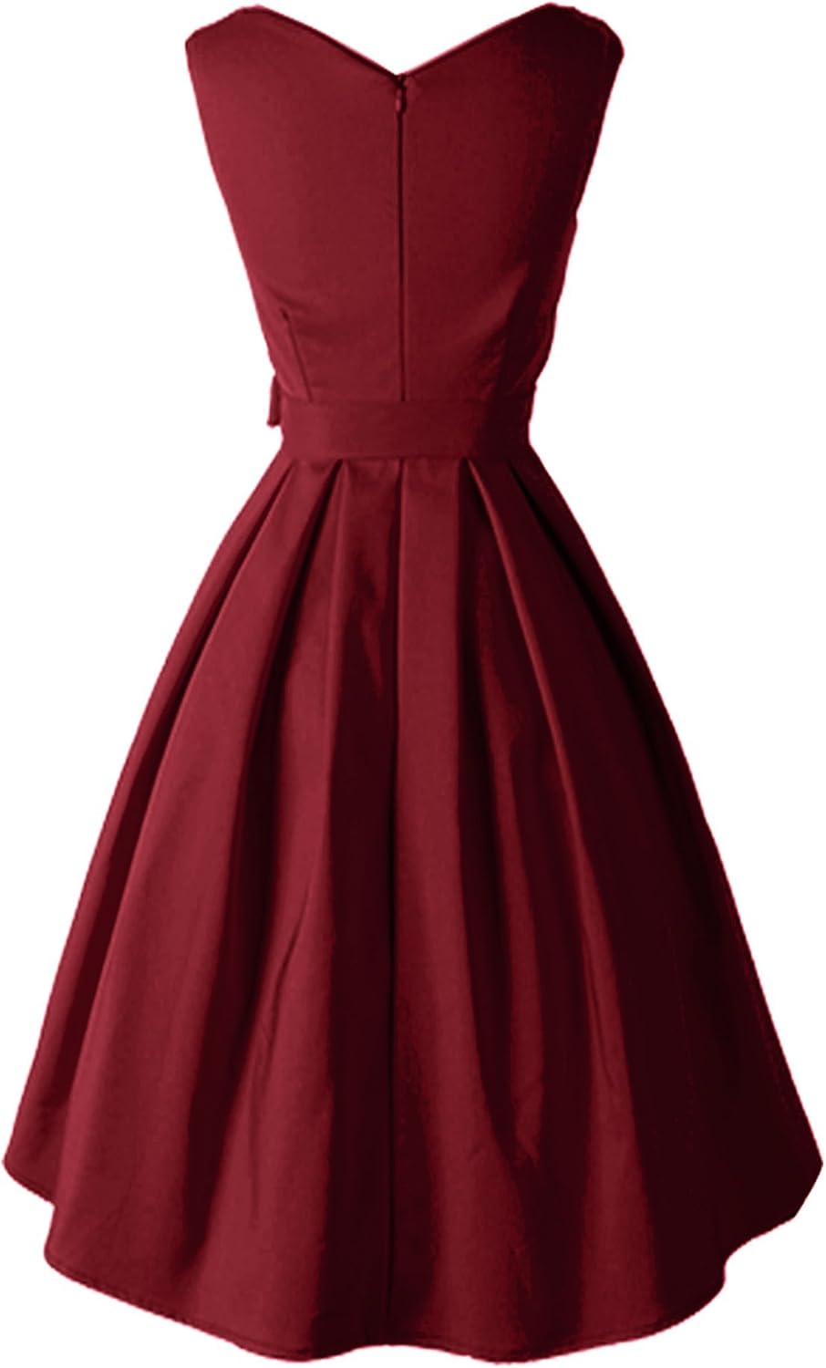 Amazon Ilover 純色レトロワンピース 50年代 レディースフォーマル 結婚式パーティー 優雅な欧美復古風 ワンピース膝丈 イブニングドレス 通販