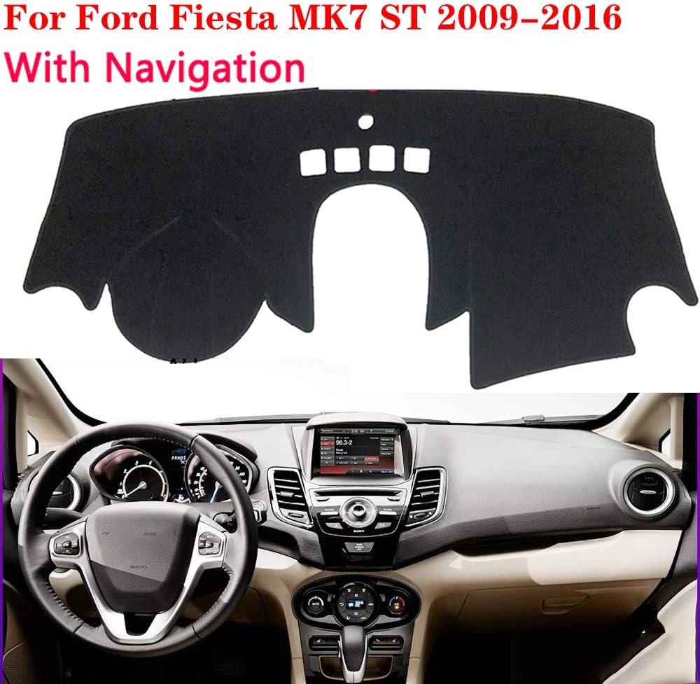 Oneuda Car Dashboard Cover for Left Hand Drive Ford Fiesta MK7 ST 2009