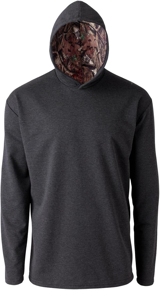 FPS Apparel Men's Mossy Oak Lightweight Pullover XXX-Large Charcoal at Amazon Menâs Clothing store