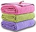 Cleanbear Hand Towels,for Home and Outdoor Use,3-pack,3colors, Easy Care, Size 13