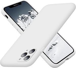 Cordking iPhone Case 11 Pro Max, Silicone Ultra Slim Shockproof Phone Case with Soft Anti-Scratch Microfiber Lining, [Enhanced Camera Protection], 6.5 inch, White