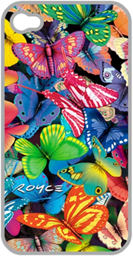 3D Apple iPhone 4 4S Protective Skin Hard Case Back Cover With 3-D "Butterfly Magic" Butterfly Art By Royce B McClure: Screen Protector Film Included