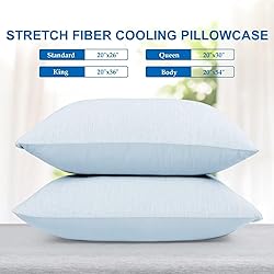 HOMFINE Cooling Pillowcases Queen Size - Double