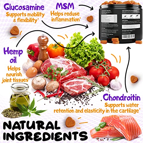 Advanced Glucosamine for Dogs Hip and Joint Supplement Inflammation