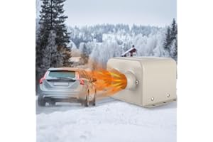 MACHSWON 12V 600W Car Heater 2 Hole Portable Windshield Defroster Kit Winter Fast Heating Electric Automobile Interior Heaters Low Noise Frost Removing Window Defroster Defogger for Truck Vehicle Taxi