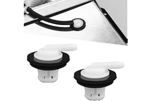 SamWinGear 2PCS Fuel Tank Vent Valve Gas Tank Vent Valve with Grommet Seal Kit, Gas Can Tank Vapor Rollover Air Valves for Jeep Wrangler Dodge Ford 1980-1996 F150 F250, 1980-1997 F350, 5360058 5360059