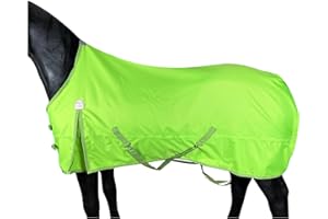 BARN & STABLE 600D Breathable&Waterproof Horse Sheet Summer Sheet for Horse with Removable Web Leg Straps