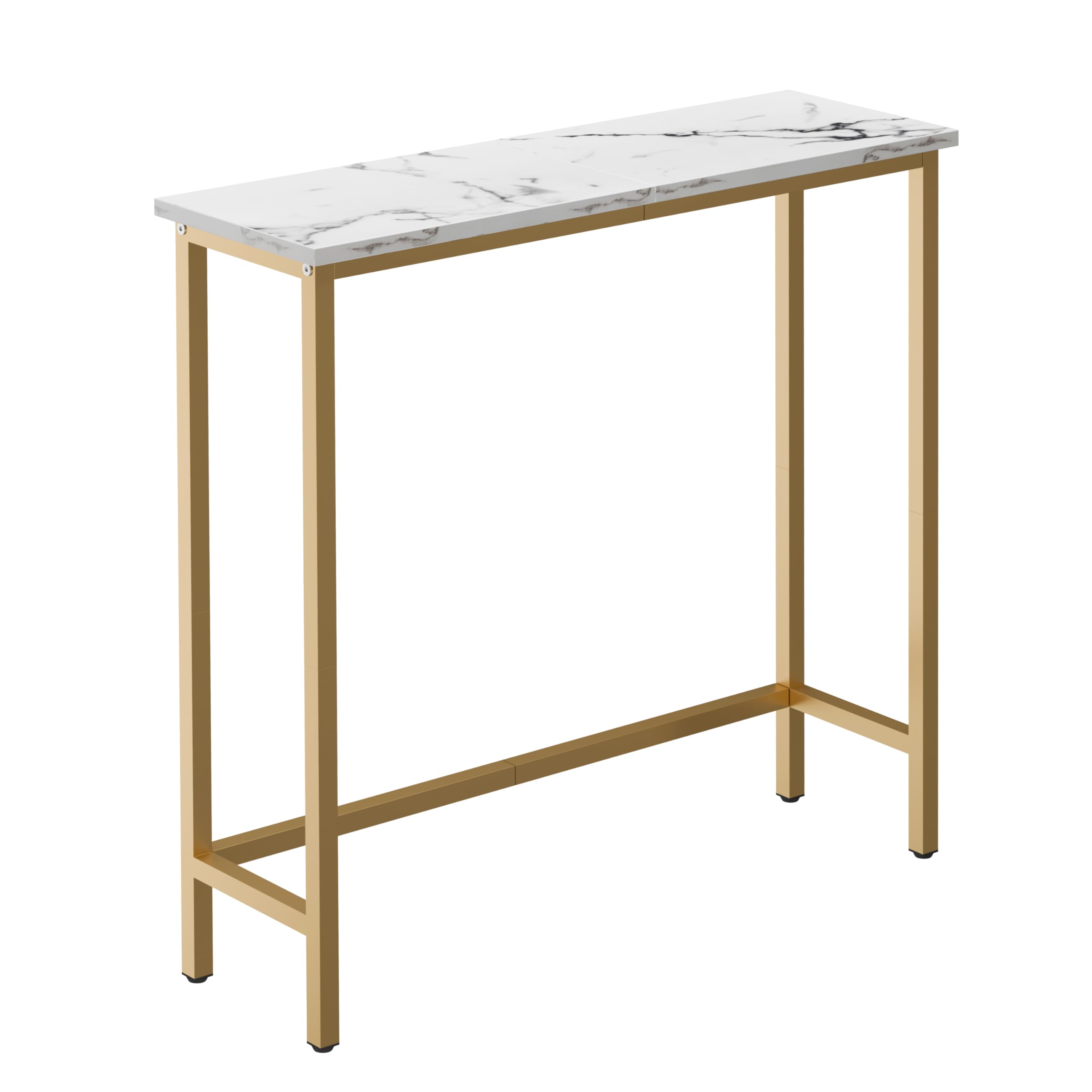 Photo 1 of HollyHOME Narrow Hallway Table, 29.5" Small Console Stand, Slim Entryway Table, Sofa Desk, for Hallway, Bedroom, Living Room, Foyer, Marble Texture