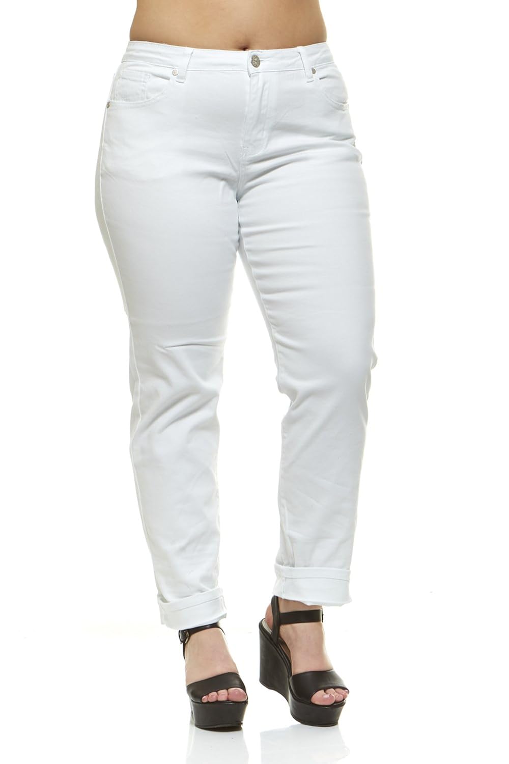 mid rise plus size jeans