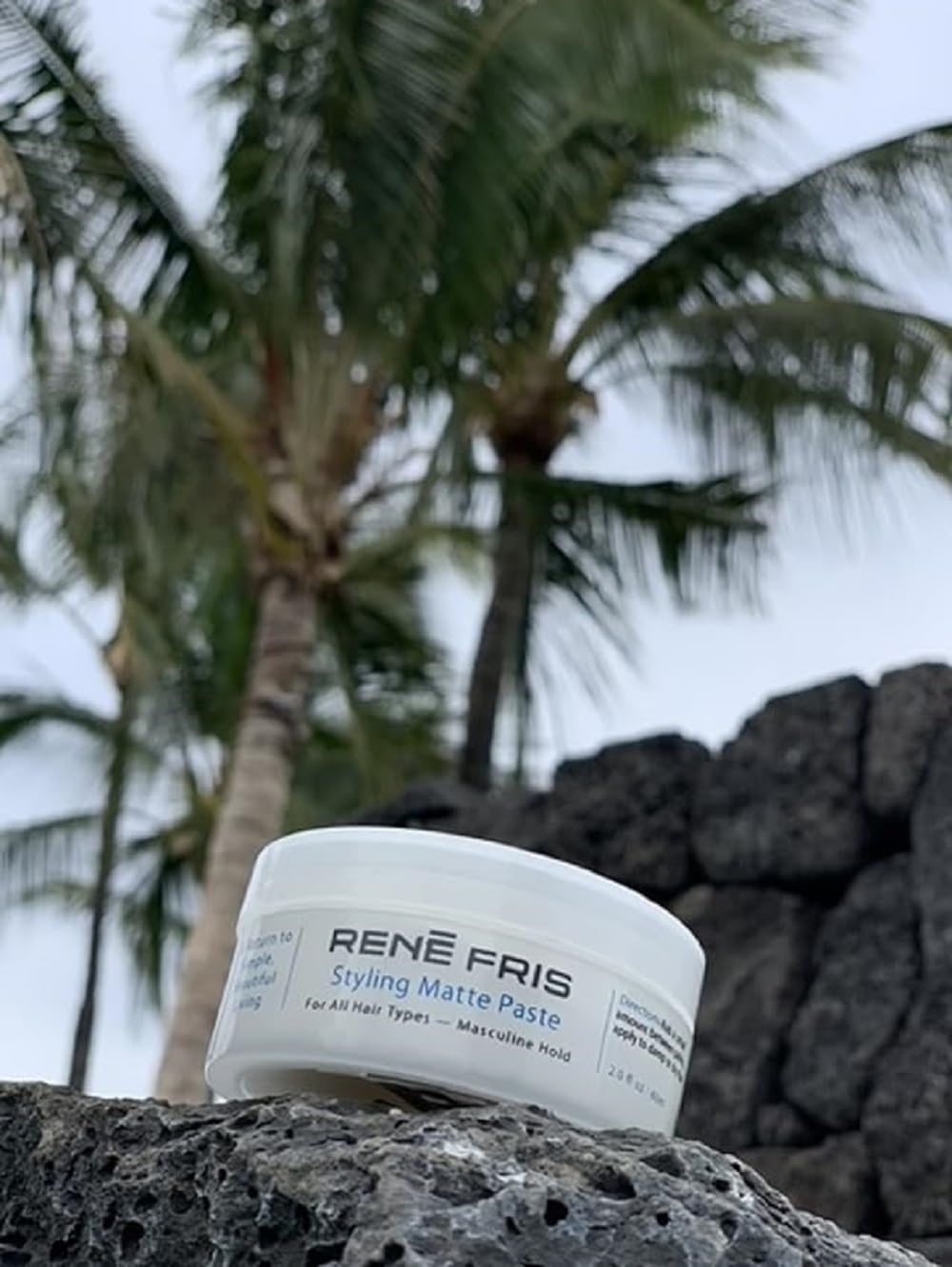 RENEFRIS Matte Hair Clay for Men | Strong Hold Hair Clay Creates Texture | Styling Matte Paste Finish | Hair Clay Paste for All Hair Types | Organic Ingredients, 2 Oz