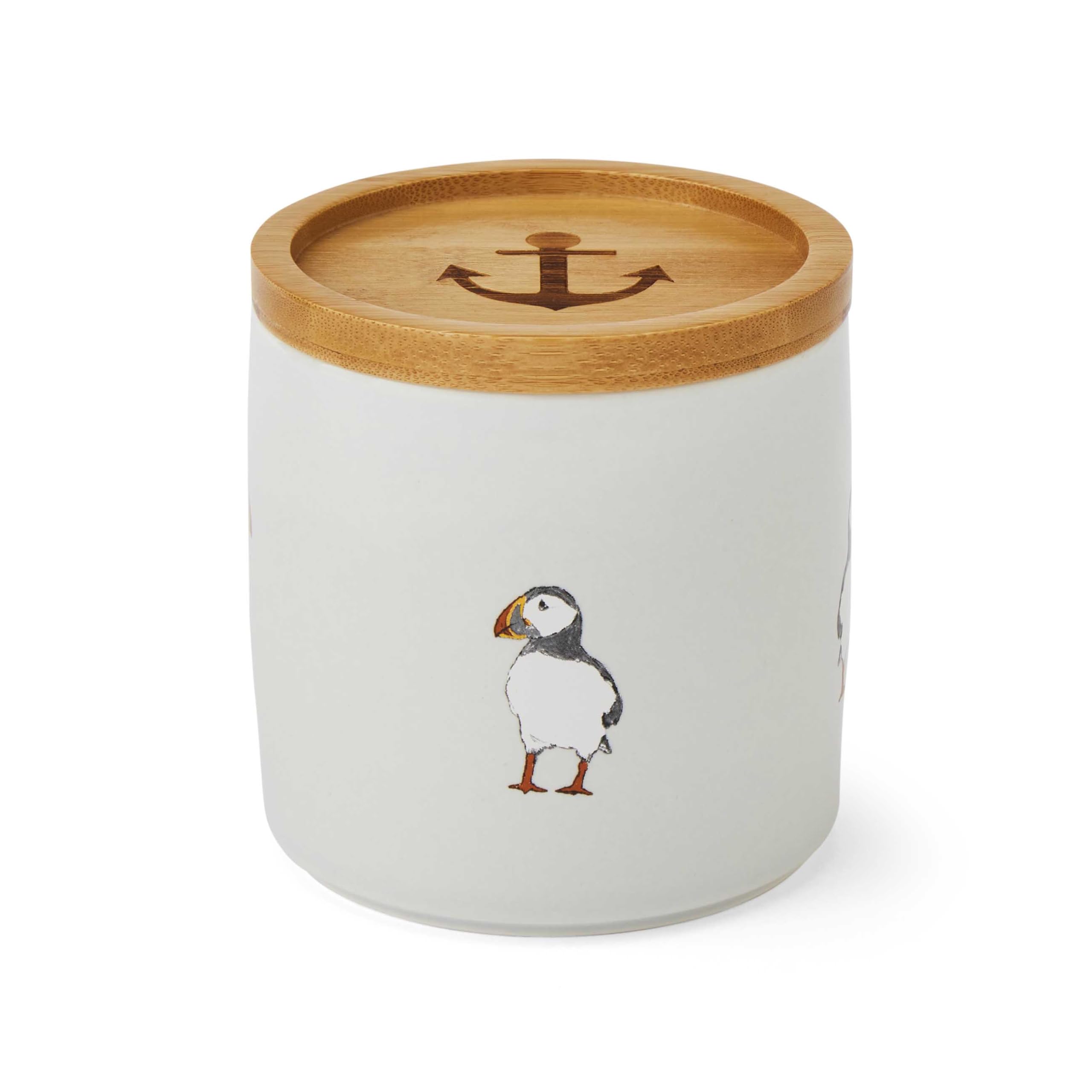Cooksmart Stoneware Airtight Storage Jars | Storage Jars & Canisters Perfect For Pasta Storage & Rice Storage | Storage Jars With Lids For All Type Of Foods - Coastal Birds