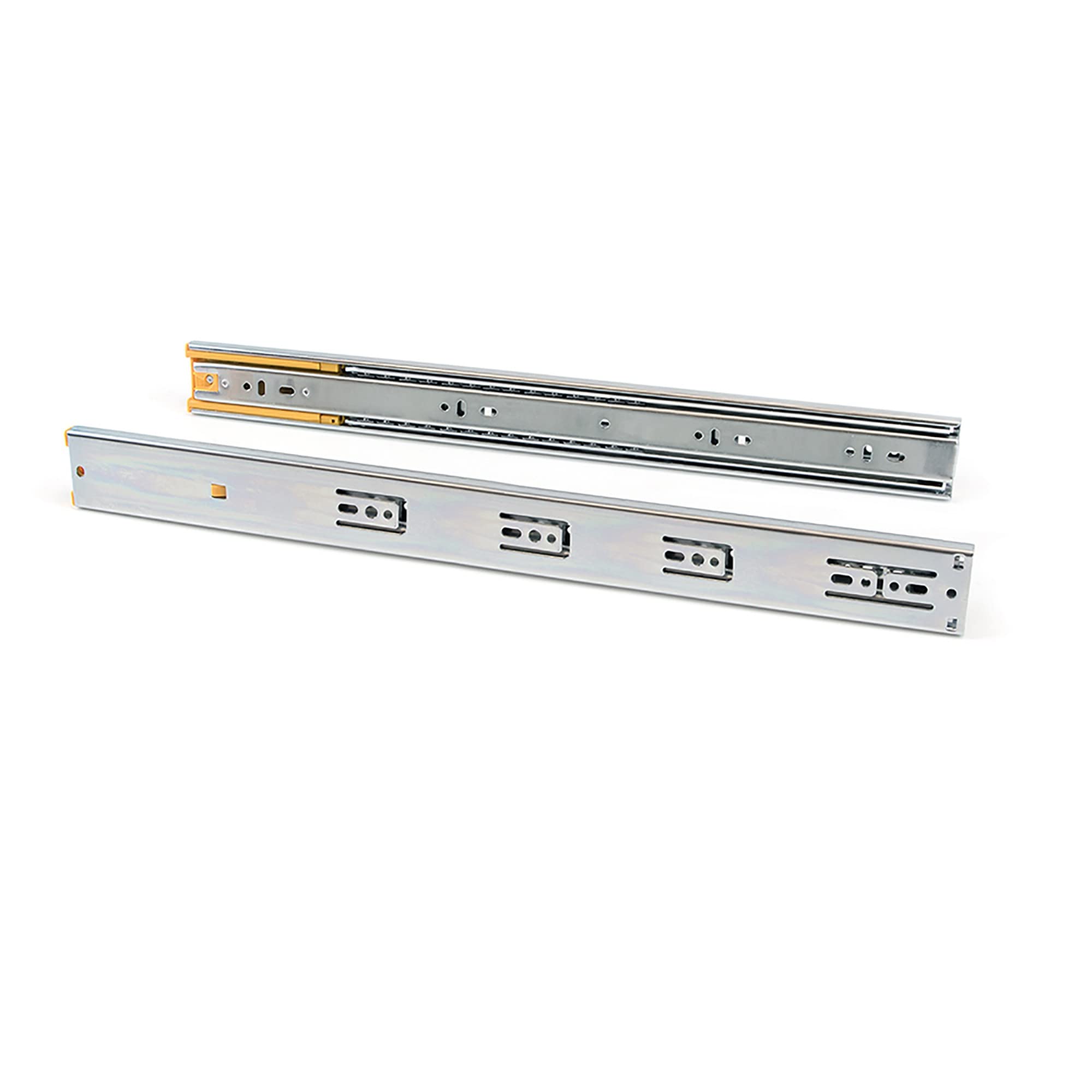 Emuca - Ball Bearing Drawer Slides 45x300mm (1,77x11,8 inch), Set of 1 Pair of Full Extension Drawer Runners with Soft Closing