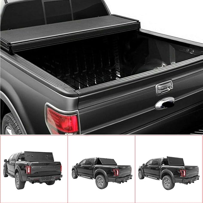 ZENITHIKE fits 5'5"FT Truck Bed Soft TriFold Truck Tonneau
