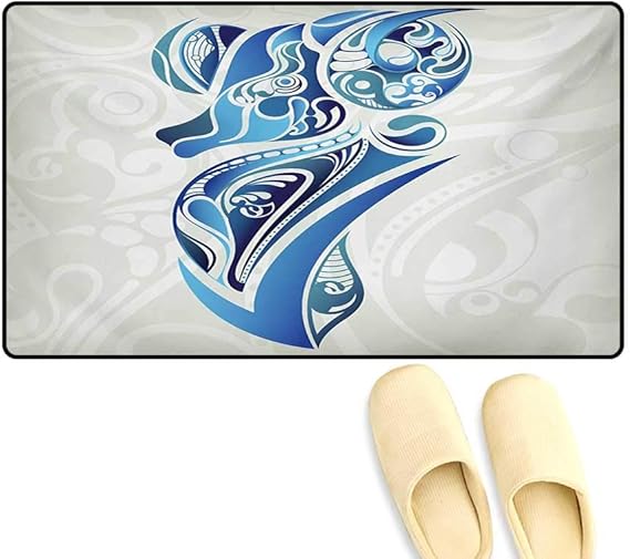 Alfombrilla de Puerta, diseño Retro, geométrico y Elegante, con Efecto