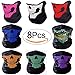 GAOGE Motorcycle Face Mask,Skull Bandana Mask,Dust-proof Windproof Motorcycle Bicycle Bike Face Mask for Cycling, Hiking, Camping, Climbing, Fishing, Hunting, Motorcycling,Camping 8 Pack
