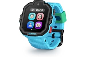 TickTalk5 Smart Watch for Kids with GPS Tracker, Video Calling, Texting, and Parental App, 4G Smartwatch with Free Music, Phone Calls, and Reminders for Kids Ages 3-12