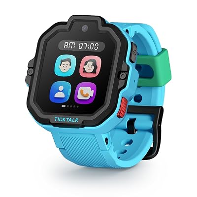 TickTalk 5 Kids Smart Watch with GPS Tracker, Voice & Video Calling, Texts, SOS & Parental Controls | Safe 4G LTE Smartwatch with Free Music, Reminders & School Mode for Boys & Girls Ages 3-12