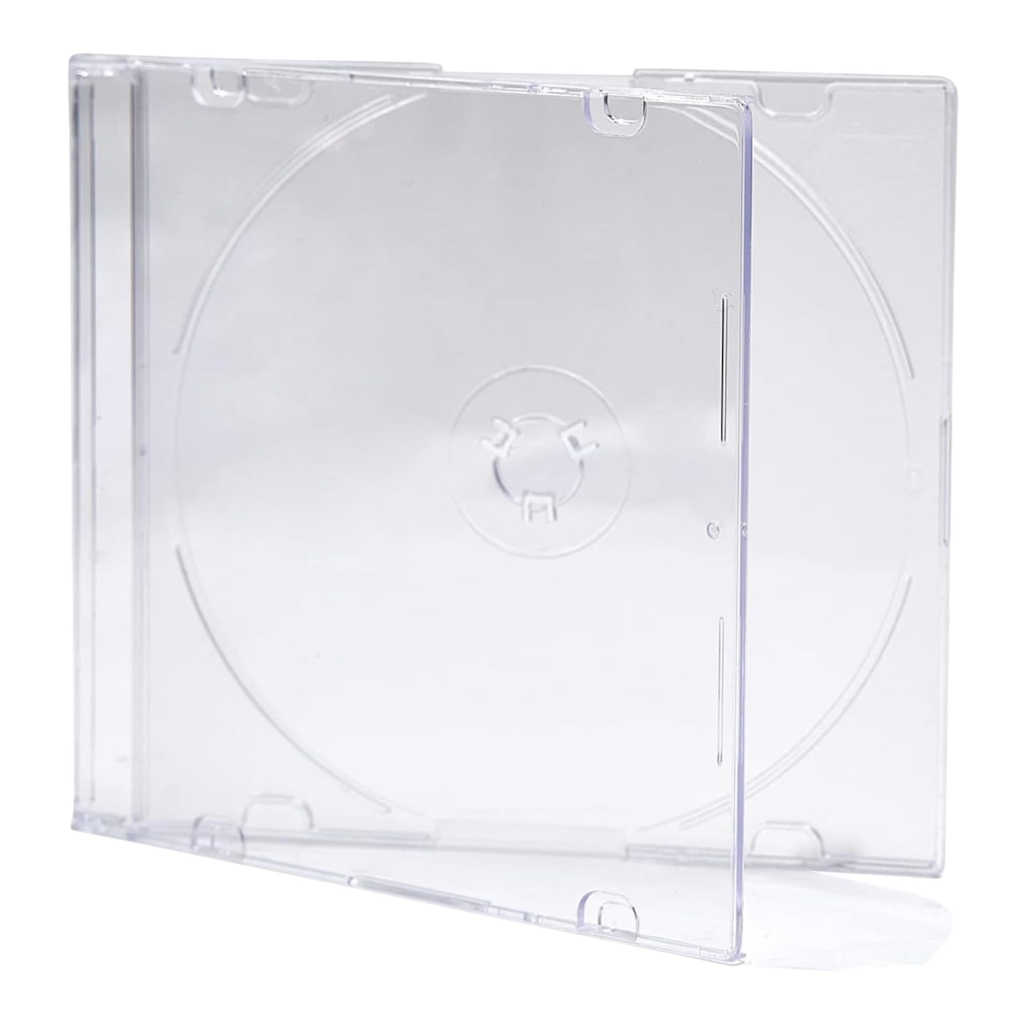 50 x Dragon Trading CD DVD Blu Ray Disc Slimline Jewel Cases. 5.2mm Slim Cases for 1 Disc With Clear Frosted Tray
