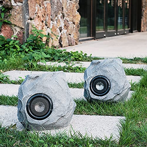 Rock Solar Bluetooth Speakers Outdoor, Wireless Waterproof Speaker for