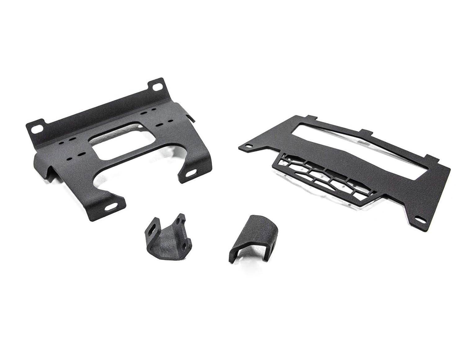 SuperATV Heavy Duty Winch Mounting Plate for Polaris RZR 900/900 S For