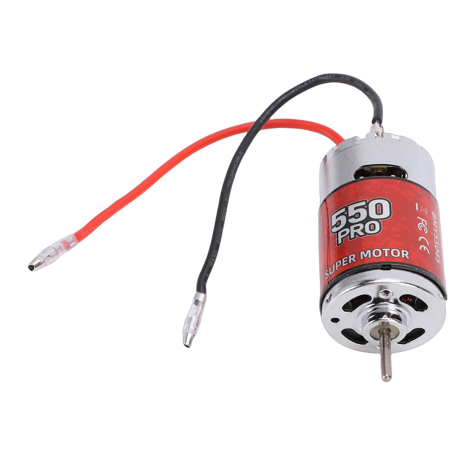 VELATEMOR 550 45T Brushed Motor, Universal RC Crawler High Speed Motor, RC Car Boat Motor, Stainless Steel Shell