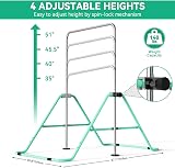 FBSPORT Gymnastics Bar Folding Horizontal Bar for Kids Adjustable Height view 3