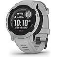 Garmin Instinct 2 Solar, GPS Outdoor Watch, Solar Charging Capabilities, Multi-GNSS Support, Tracbak Routing, Mist Gray
